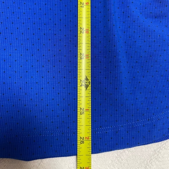 Under Armour Royal Blue with Small Black Polka Dots Golf Polo Size XL - Picture 6 of 6